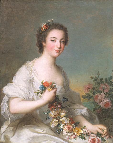 Jean Marc Nattier Portrait of a Lady Spain oil painting art